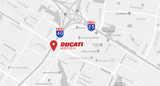 Ducati Montreal Google maps